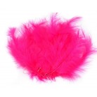 Pštrosí peří délka 9-16 cm č.22 růžová neonová