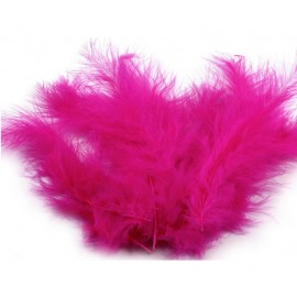 Pštrosí peří délka 9-16 cm č.21 růžová pink