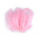 Pštrosí peří délka 9-16 cm č.51 růžová světlá