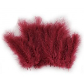 Pštrosí peří délka 9-16 cm č.29 vínová