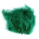 Pštrosí peří délka 9-16 cm č.49 zelená