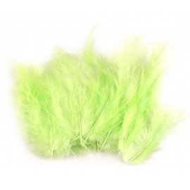 Pštrosí peří délka 9-16 cm č.30 zelená světle