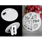 Velká stíratelná placka se stojánkem a popisovačem 