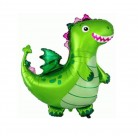 Foliový balónek zelený dráček