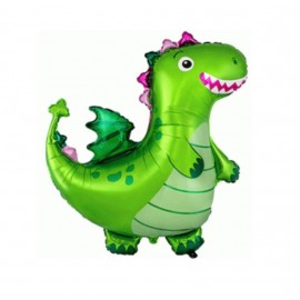 Foliový balónek zelený dráček