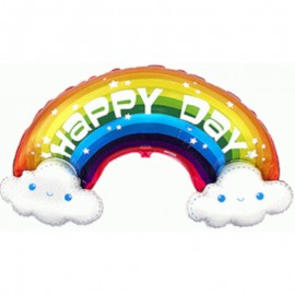Foliový balónek duha Happy day