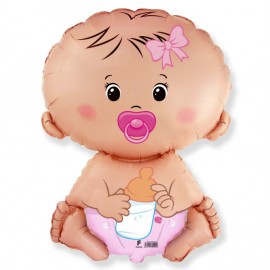 Foliový balonek holčička 61 cm - Nebalený