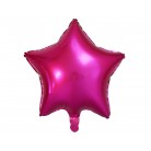 Foliový balonek hvězda růžová