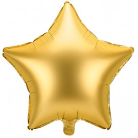 Foliový balonek hvězda zlatá