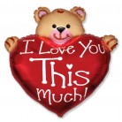 Foliový balónek Ilove you
