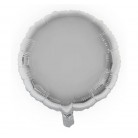 Foliový balonek kruh stříbrný