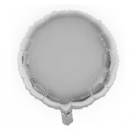 Foliový balonek kruh stříbrný