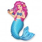 Balón foliový mořská panna 109x77 cm