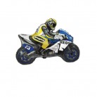 Foliový balónek motorka žlutomodrá