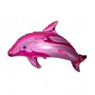 Foliový balónek růžový delfín