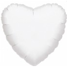 Foliový balonek srdce bílé