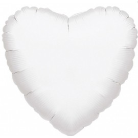 Foliový balonek srdce bílé
