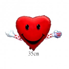 Mini foliový balónek srdce s rukama