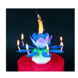 Fontána na dort tančící hrající modrá