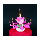 Fontána na dort tančící hrající růžová