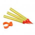 Fontána párty zlatá 12 cm s držákem na láhev, 3ks v sáčku