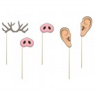 Rekvizity do fotokoutku parohy, uši, rypáček