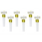 Párty Frkačky papírové bílé s hvězdičkami 6 ks