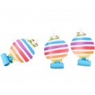 Párty frkačky s terčíkem duha 6ks