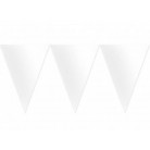 Vlaječková girlanda bílá 450 cm