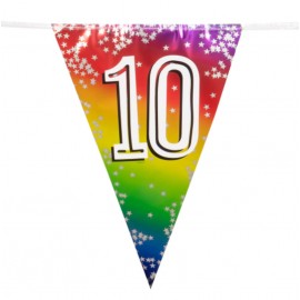 Fóliová girlanda '10' (6 m)