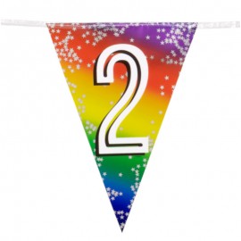 Fóliová girlanda '2' (6 m)