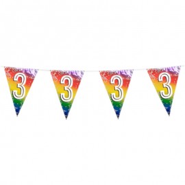 Fóliová girlanda '3' (6 m)