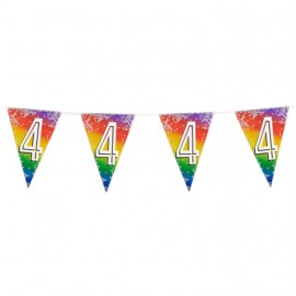 Fóliová girlanda '4' (6 m)