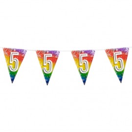 Fóliová girlanda '5' (6 m)