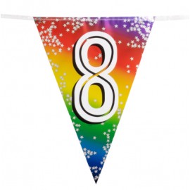 Fóliová girlanda '8' (6 m)