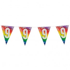 Fóliová girlanda '9' (6 m)