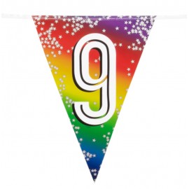 Fóliová girlanda '9' (6 m)