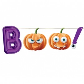 Papírová girlanda Halloween - Trick or treat - Boo 150 cm
