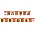 Narozeninový nápis Harry Potter Fun - Happy Birthday 180 cm
