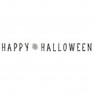 Party papírový nápis Happy Halloween - pavučiny 180 x 15 cm