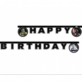 Narozeninový nápis Star Wars - Happy Birthday