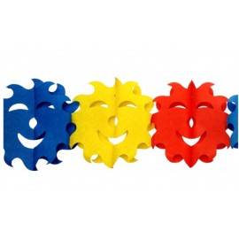 Girlanda papír slunce 4 m