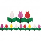 Girlanda 400 cm x21x21 cm tulipány