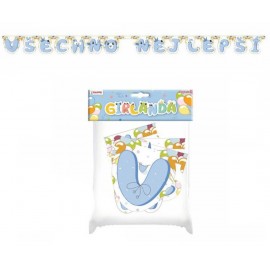 Girlanda papírová VŠECHNO NEJLEPŠÍ chlapecká