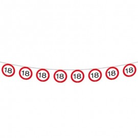 Girlanda narozeniny dopravní značka 18 let, 12m