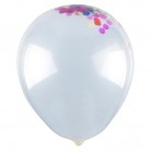 Balónek nafukovací transparent s konfetami