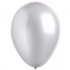 Metalický stříbrný balonek