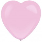 Dekorační latexový balonek srdce růžové 30 cm