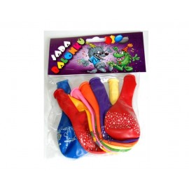 Balónky různobarevné s potiskem 9 ks