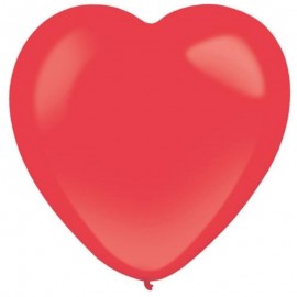 Dekorační latexový balonek srdce červené 30 cm